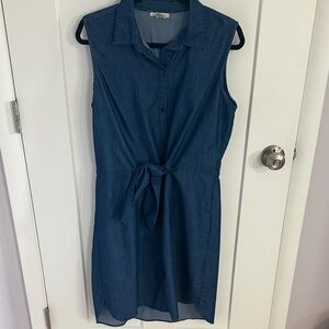 Sleeveless Denim Dress